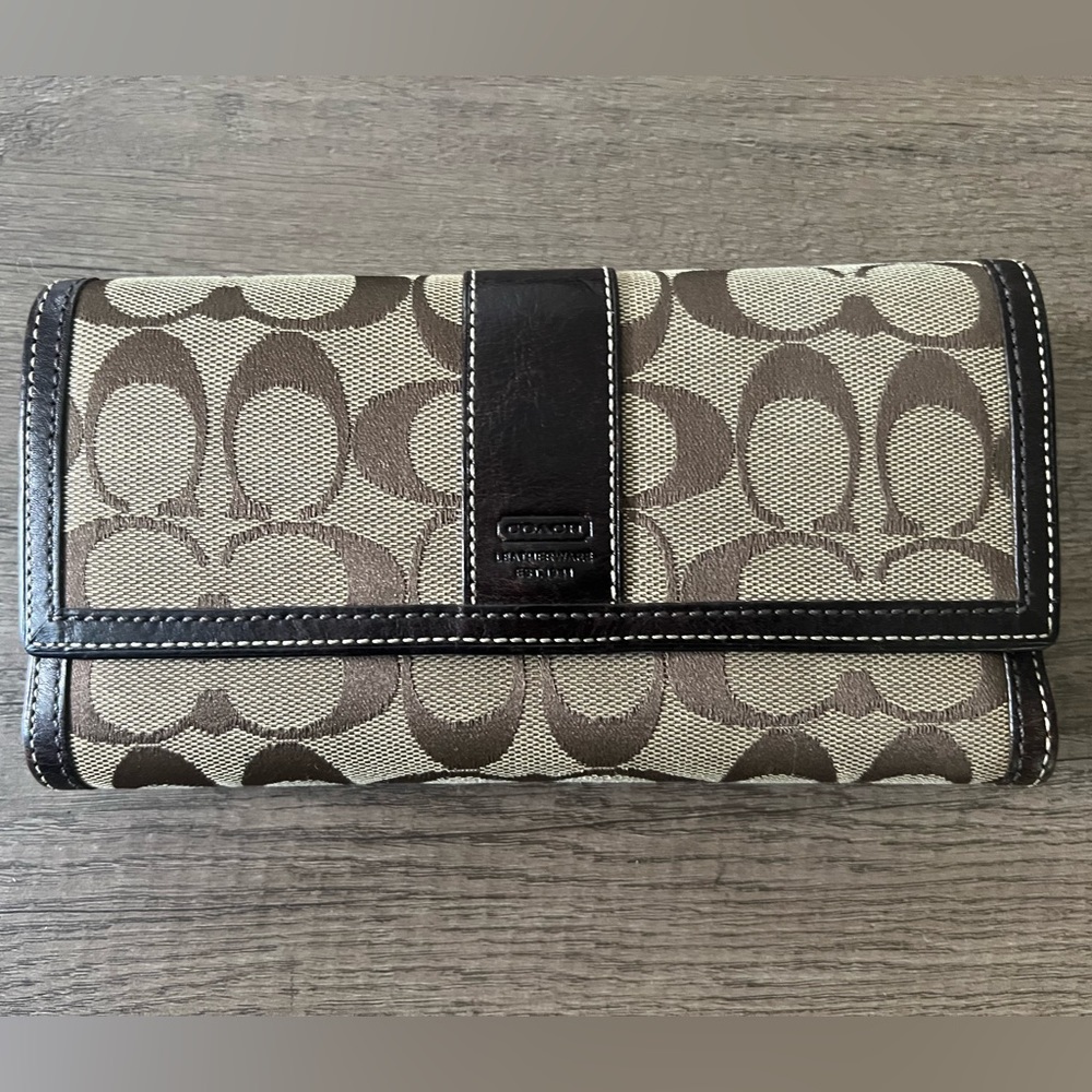 Coach Wallet with Checkbook